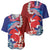 Hawaiian and Japanese Together Baseball Jersey The Whale and Koi Fish with Hinomaru and Lei