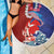 Hawaiian and Japanese Together Beach Blanket The Whale and Koi Fish with Hinomaru and Lei