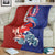 Hawaiian and Japanese Together Blanket The Whale and Koi Fish with Hinomaru and Lei