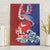 Hawaiian and Japanese Together Canvas Wall Art The Whale and Koi Fish with Hinomaru and Lei