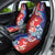 Hawaiian and Japanese Together Car Seat Cover The Whale and Koi Fish with Hinomaru and Lei