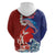 Hawaiian and Japanese Together Hoodie The Whale and Koi Fish with Hinomaru and Lei