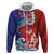 Hawaiian and Japanese Together Hoodie The Whale and Koi Fish with Hinomaru and Lei