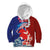 Hawaiian and Japanese Together Kid Hoodie The Whale and Koi Fish with Hinomaru and Lei