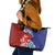 Hawaiian and Japanese Together Leather Tote Bag The Whale and Koi Fish with Hinomaru and Lei