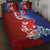 Hawaiian and Japanese Together Quilt Bed Set The Whale and Koi Fish with Hinomaru and Lei