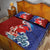 Hawaiian and Japanese Together Quilt Bed Set The Whale and Koi Fish with Hinomaru and Lei