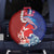 Hawaiian and Japanese Together Spare Tire Cover The Whale and Koi Fish with Hinomaru and Lei