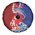 Hawaiian and Japanese Together Spare Tire Cover The Whale and Koi Fish with Hinomaru and Lei