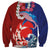 Hawaiian and Japanese Together Sweatshirt The Whale and Koi Fish with Hinomaru and Lei