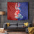 Hawaiian and Japanese Together Tapestry The Whale and Koi Fish with Hinomaru and Lei