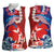 Hawaiian and Japanese Together Women Sleeveless Polo Shirt The Whale and Koi Fish with Hinomaru and Lei