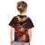 Hawaiian Turtle with Volcanic Eruption Kid T Shirt Hibiscus Lei and Lava Flow an Abstract Texture