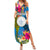 Palau Independence Day Summer Maxi Dress 1st October 30th Anniversary Polynesian Jungle Flower