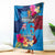 Tuvalu Independence Day Blanket 1st October 46th Anniversary Polynesian Jungle Flower