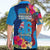 Tuvalu Independence Day Hawaiian Shirt 1st October 46th Anniversary Polynesian Jungle Flower