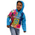 Tuvalu Independence Day Kid Hoodie 1st October 46th Anniversary Polynesian Jungle Flower