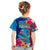 Tuvalu Independence Day Kid T Shirt 1st October 46th Anniversary Polynesian Jungle Flower