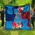 Tuvalu Independence Day Quilt 1st October 46th Anniversary Polynesian Jungle Flower