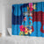 Tuvalu Independence Day Shower Curtain 1st October 46th Anniversary Polynesian Jungle Flower