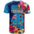 Tuvalu Independence Day T Shirt 1st October 46th Anniversary Polynesian Jungle Flower