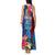 Tuvalu Independence Day Tank Maxi Dress 1st October 46th Anniversary Polynesian Jungle Flower