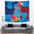 Tuvalu Independence Day Tapestry 1st October 46th Anniversary Polynesian Jungle Flower