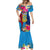 Personalised Tuvalu Independence Day Mermaid Dress 1st October 46th Anniversary Polynesian Jungle Flower