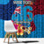 Personalised Tuvalu Independence Day Window Curtain 1st October 46th Anniversary Polynesian Jungle Flower