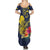 Niue Independence Day Family Matching Summer Maxi Dress and Hawaiian Shirt Hiapo Pattern Hibiscus Plumeria and Uga