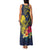 Niue Independence Day Family Matching Tank Maxi Dress and Hawaiian Shirt Hiapo Pattern Hibiscus Plumeria and Uga