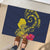 Niue Independence Day Rubber Doormat Hiapo Pattern Hibiscus Plumeria and Uga