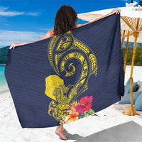 Niue Independence Day Sarong Hiapo Pattern Hibiscus Plumeria and Uga