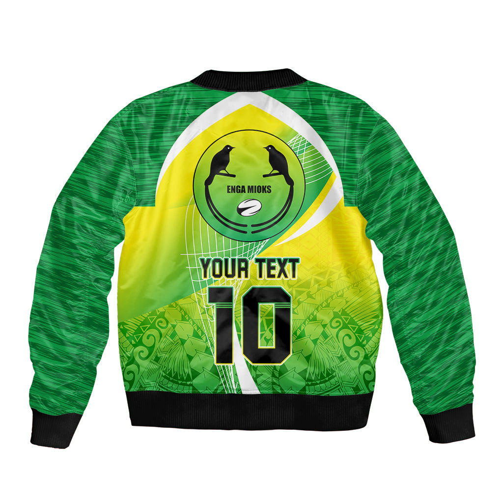 Custom Enga Mioks Rugby Bomber Jacket Papua New Guinea Polynesian Tattoo LT03 - Polynesian Pride