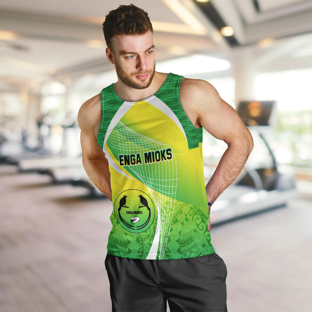 Custom Enga Mioks Rugby Men Tank Top Papua New Guinea Polynesian Tattoo LT03 - Polynesian Pride