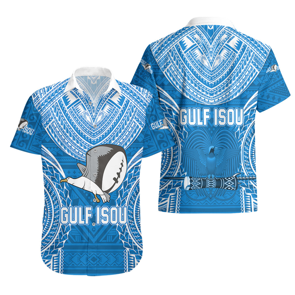 Gulf Isou Rugby Hawaiian Shirt Papua New Guinea Polynesian Tattoo LT03 - Polynesian Pride