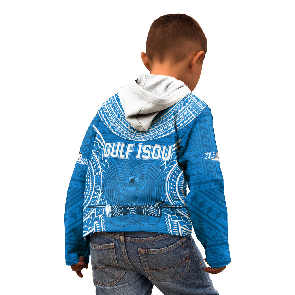 Gulf Isou Rugby Kid Hoodie Papua New Guinea Polynesian Tattoo LT03 - Polynesian Pride