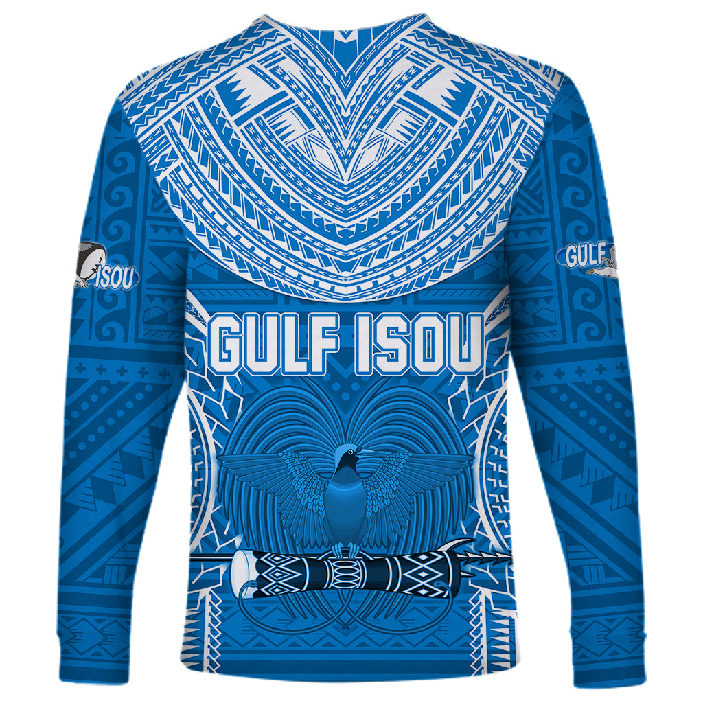 Gulf Isou Rugby Long Sleeve Shirt Papua New Guinea Polynesian Tattoo LT03 - Polynesian Pride