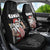 Hawaii Aloha Santa Claus Funny Polynesian Tattoo Car Seat Cover Black Color