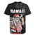 Hawaii Aloha Santa Claus Funny Polynesian Tattoo Rugby Jersey Black Color
