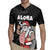 Hawaii Aloha Santa Claus Funny Polynesian Tattoo Rugby Jersey Black Color