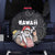 Hawaii Aloha Santa Claus Funny Polynesian Tattoo Spare Tire Cover Black Color