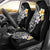 Hawaiian Hibiscus and Plumeria Polynesian Tribal Tattoo Car Seat Cover Black Color