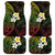 Hawaiian Hibiscus and Plumeria Polynesian Tribal Tattoo Car Mats Reggae Color