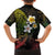 Hawaiian Hibiscus and Plumeria Polynesian Tribal Tattoo Family Matching Tank Maxi Dress and Hawaiian Shirt Reggae Color