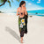 Hawaiian Hibiscus and Plumeria Polynesian Tribal Tattoo Sarong Reggae Color