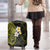 Hawaiian Hibiscus and Plumeria Polynesian Tribal Tattoo Luggage Cover Yellow Color