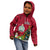 Niue Christmas Kid Hoodie Coat of Arms and Polynesian Tattoo Xmas Element Christmas Red Vibe LT03 - Polynesian Pride