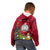 Niue Christmas Kid Hoodie Coat of Arms and Polynesian Tattoo Xmas Element Christmas Red Vibe LT03 - Polynesian Pride