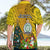 Niue Christmas Hawaiian Shirt Coat of Arms and Polynesian Tattoo Xmas Element Christmas Yellow Vibe LT03 - Polynesian Pride